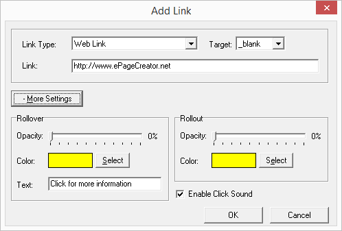 Set Link Properties